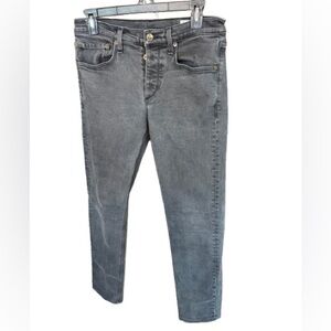 Rag & Bone Fit 2 Slim Charcoal Skinny Jeans Women’s Size 30